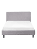 Beliani Doppelbett FITOU in Grau/Braun - (W) 130 x (H) 87 x (L) 214 cm