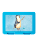 Mr. & Mrs. Panda Brotdose Pinguin Angler ohne Spruch in Eisblau