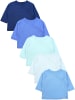 TupTam Baby Jungen Langarm Wickelshirt 5er Set in blau/beige