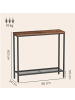 VASAGLE Flurtisch Dacey in Braun-Schwarz - (B)80 x (H)81.2 x (T)24 cm