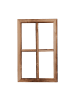 UNUS Holzfenster Dekoration Altholz in Braun