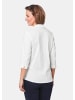 GOLDNER Stretchbequeme Bluse mit Baumwolle in weiß