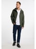 MO Herren Regenjacke Mit Innenprint in Dunkeloliv