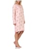 NORMANN Normann Damen Nachthemd fraulich in floralem Design - 88166 in türkis