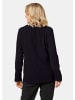 GOLDNER Schicke Crêpe-Longjacke in schwarz