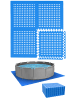 eyepower Poolunterlage Green Lagoon 28 tlg. in blau
