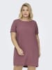 ONLY Carmakoma Tunika mit halber Knopfleiste in Rose Brown