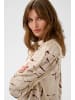 Soaked in Luxury Kurzarmhemd SLClero Gerade Passform in Oatmeal Leave Print