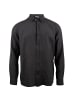 Roberto Geissini Leinen Hemd Style Schwarz