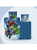 MTOnlinehandel Jungen Bettwäsche-Set Flanell "Marvel's Avengers" in Blau