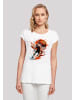 F4NT4STIC T-Shirt Basketball Splash Orange Sport SHORT SLEEVE in weiß