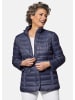 GOLDNER Kurzgröße:  Leichte Steppjacke mit vielen Details in marine