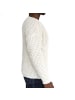 COFI 1453 Casual Herren Strickpullover Rundhals-Ausschnitt in Weiß