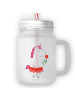 Mr. & Mrs. Panda Einmachglas Einhorn Dame ohne Spruch in Transparent