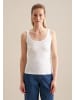 Seidensticker Tanktop Regular in Weiß