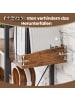VASAGLE Bücherregal Barnet in Vintagebraun-Schwarz - (B)28 x (H)178 x (T)100 cm