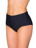 Aquarti Aquarti Damen Bikinihose Bikini-Slip mit Hohem Bund in schwarz