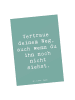 Postkarte Spruch Zukunftsplanung Ungewissheit a... in Meeresbrise