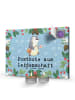 Mr. & Mrs. Panda Adventskalender Postbote Leidenschaft mit Spruch in Eisblau