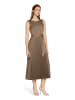 Vera Mont Cocktailkleid mit Plissee in Brown Diamond