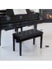 HOMCOM Klavierhocker in Schwarz 76L x 36B x 50H cm