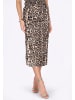 faina Women Skirt in beige multicolor leo