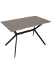 MCW Esszimmertisch O58 Marmor-Optik 120 cm, Grau