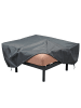 home24 Schutzhülle für Outdoor-Ecksofa Mura in Schwarz