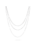 LIEBESKIND BERLIN Kette Sparkling With Layers in silber