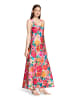 Vera Mont Blumenkleid mit Print in Yellow/Pink