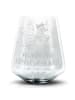 Mr. & Mrs. Panda Blümchentail Glas Sternzeichen Zwilling mit Spruch in Transparent