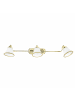 Licht-Erlebnisse Wandlampe (B)70 x (H)13 cm in Gold Weiß