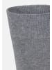 Kunert Socken Richard druckfreier Bund in Silver-mel.