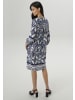 Aniston SELECTED Blusenkleid in hellblau-weiß-dunkelblau