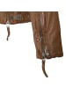 Gipsy Bikerlederjacke Lammnappa in Schwarz