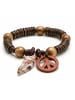 collezione alessandro Armband " Hippie " in braun
