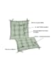 JACK Outdoor Stuhlkissen Sitzkissen 38x38cm Wasserfest in Oliv