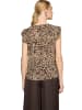 Zero  Kurzarm-Shirt mit Animalprint in Beige/Brown