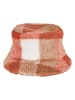  Flexfit  Flexfit Bucket Hat Sherpa Check Bucket Hat in whitesand/toffee
