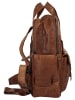 SPIKES & SPARROW Rucksack echt Leder in cognac