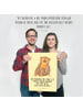 Mr. & Mrs. Panda Poster Affe mit Spruch in Gelb Pastell