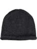 styleBREAKER Oversize Strickbeanie mit Rollrand in Dunkelgrau