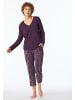 Schiesser Pyjama lang für Herren in lila