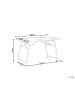 Beliani Klappbarer Tisch MOLISE in Braun - (W) 69 x (H) 74 x (L) 120 cm