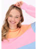 myMo Women Sweatshirt in Sky Blue Multicolor