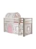 58 aufm Kessel KINDERBETT Karolina 210x114x106 Massivholz Weiß Textilset Burg 2