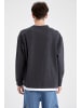 DeFacto Sweatshirt OVERSIZE FIT in Grau Melange