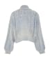 Sookie Damen Pullover in BLAU WOLLWEISS