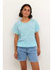 Kaffe Bluse ärmellos KAamber Loose fit in Blue Atoll Petit Fleur