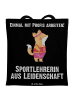 Mr. & Mrs. Panda Shopping Tasche Sportlehrerin Leidenschaft mit ... in Schwarz